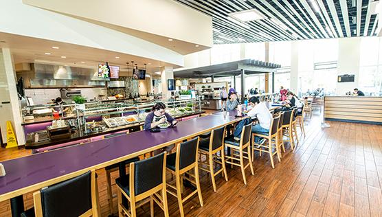 Seating area in Ullman Dining