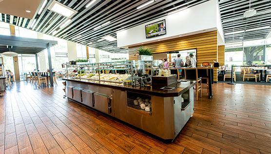 Salad bar in Ullman Dining