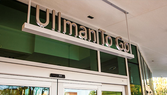 Ullman To Go entrance sign