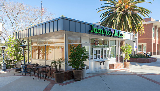 Exterior of the Jamba Juice on campus