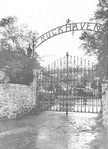 Entrance to Rockhaven Sanitarium.