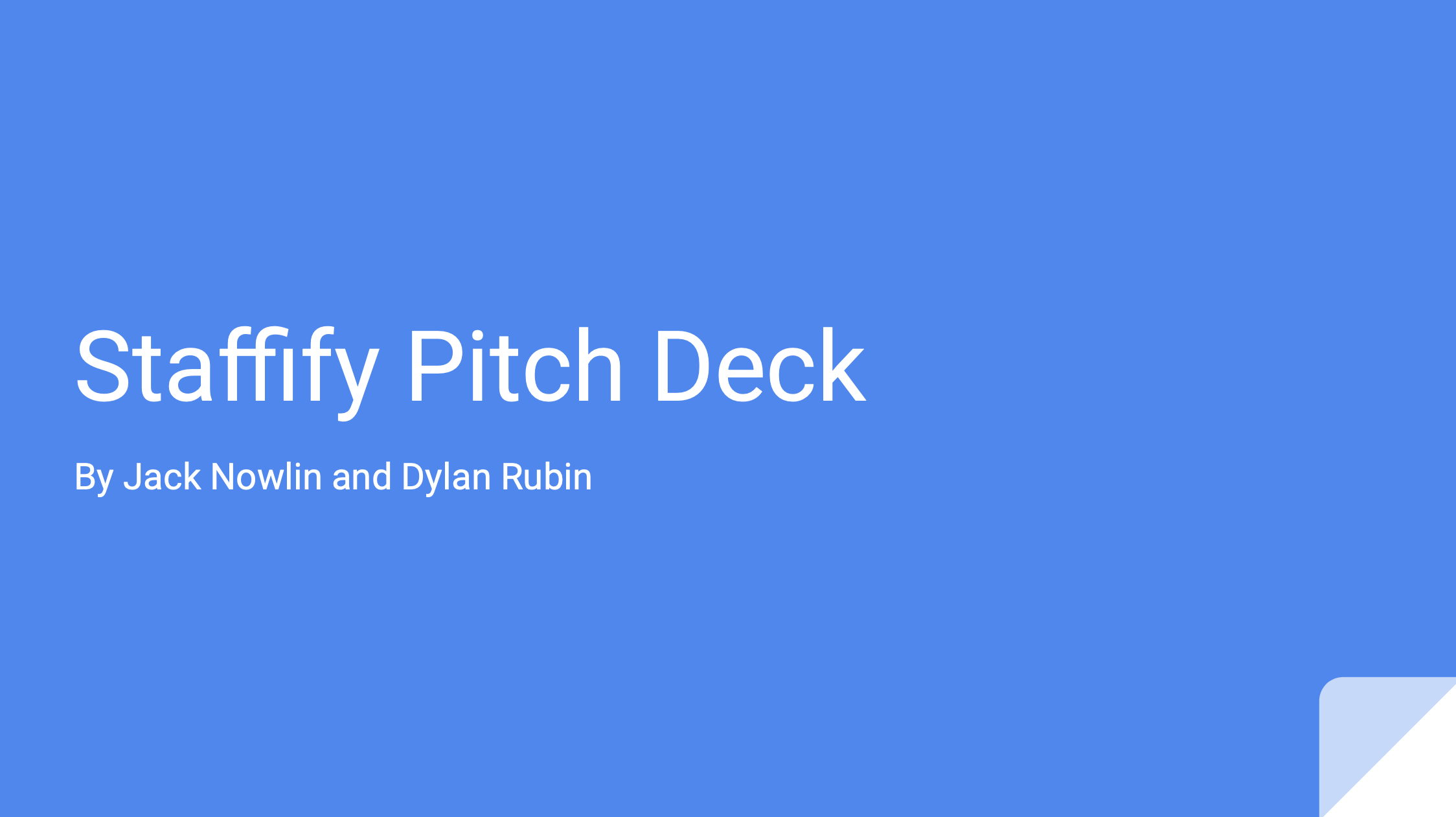 Pitch Deck