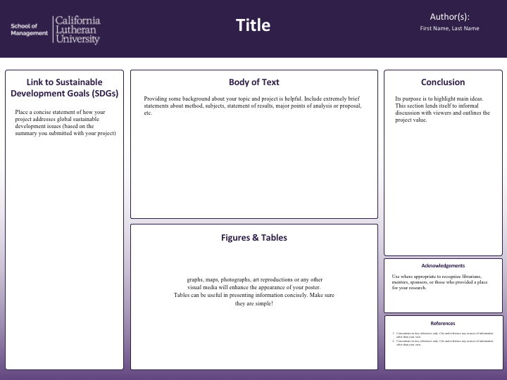 Poster Presentation Template 2