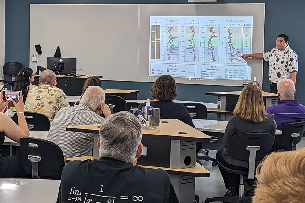 Professor giving a lecture