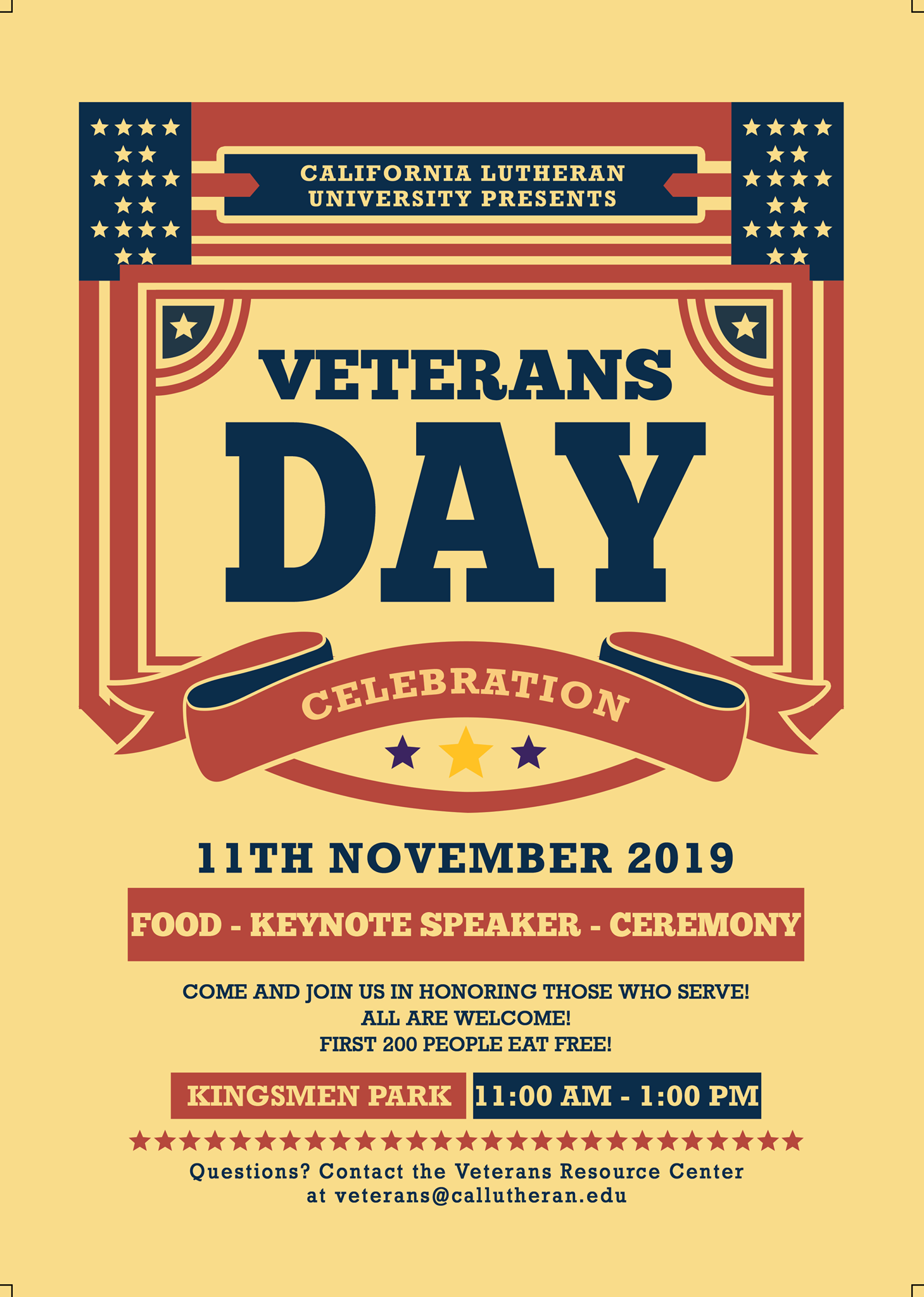 Veterans Day Event Celebration Flyer